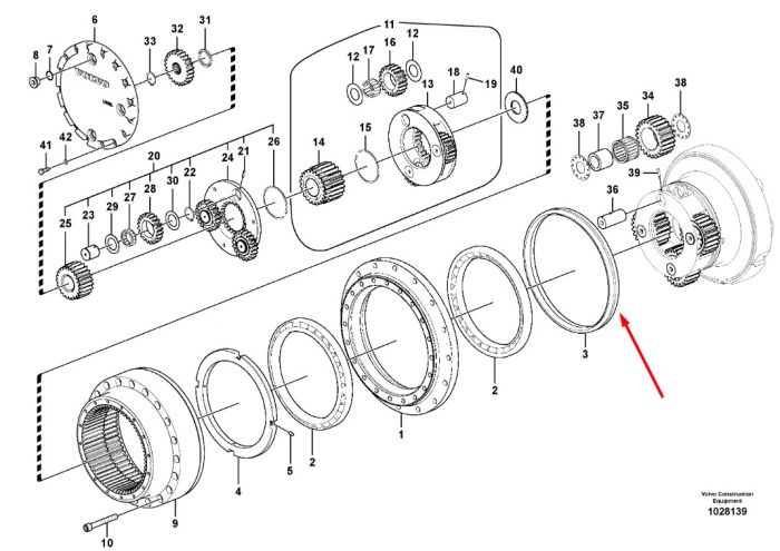 14729840 Плавающее уплотнение (дуокон) редуктора хода Volvo EC290, EC360, EC330