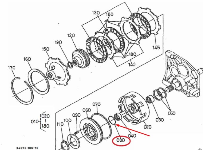 Kubota 04811-06370 Уплотнительное кольцо для GL220