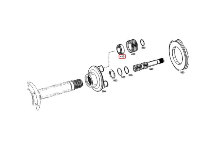 ZF 0750.118.494, K9009631, 333-8050, ZGAQ-03515, 332/Y9804, AT339627, 10489641, 84406603 Подшипник на мост MT-E 3060