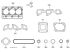 Kubota 07916-27700 Верхний комплект прокладок для 3D83, D1503