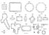 Kubota 07916-27720 Нижний комплект прокладок для 3D83, D1503