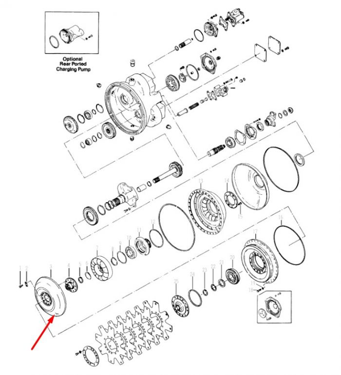 241554 Турбина Dana Spicer C5000, CL5000, 34000, 36000