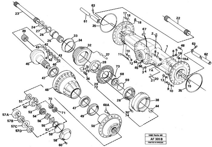 Сальник бортового редуктора 11034825 Volvo L120, L150 даукон, уплотнение