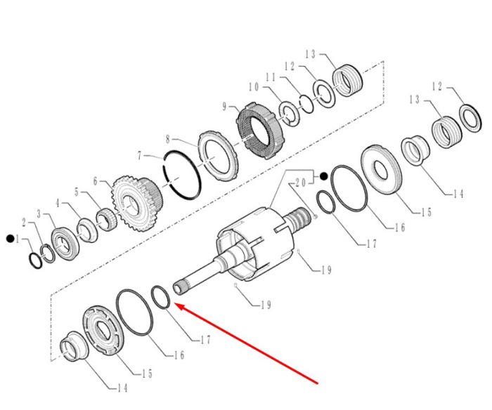 11709093 (CA0139198, 358642A1, 139198) Кольцо уплотнительное Volvo D55