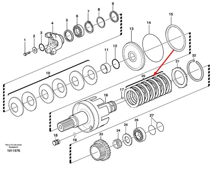 CA0149305 (149305, 11712997, C77AJ19, F0331885, 87705554) Комплект тормозных дисков Komatsu