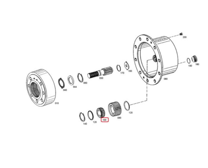 ZF 4472.329.011 Подшипник сателлита для APL-B745, APL-B755