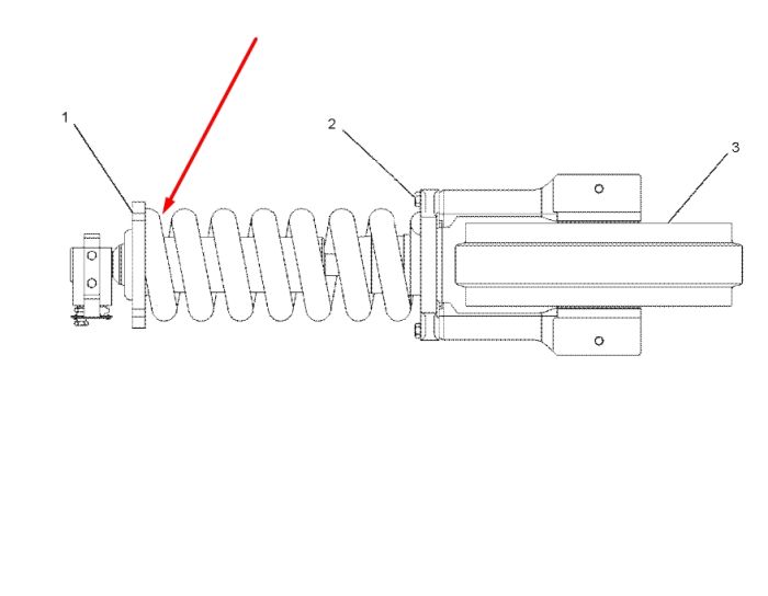 Caterpillar 1309288 Натяжитель гусеницы для 307, 308