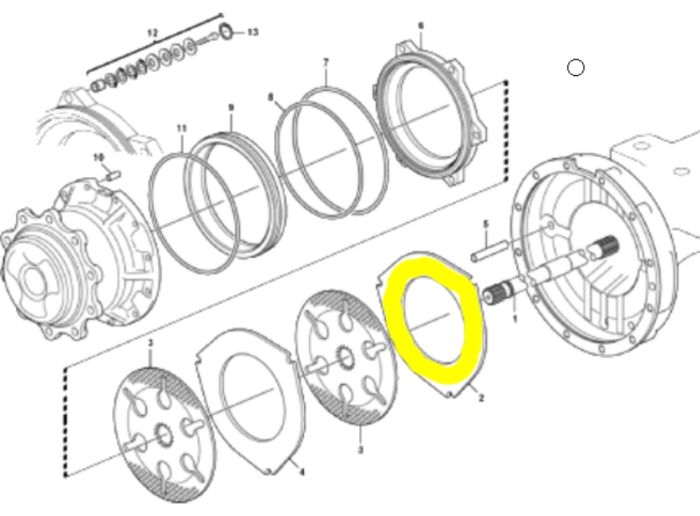 Carraro 134740 (308029A1,6193399M1, 308029A1, CA0134740, 086193399M1, 11709335) Металлический диск (тормозной)