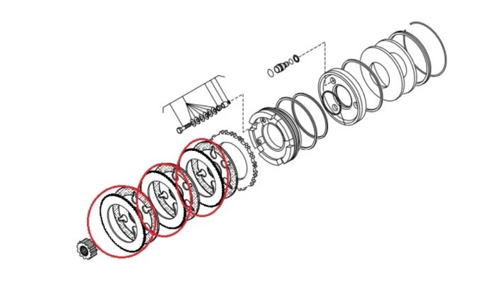 Carraro 136155 (308030A1, 204-3093, 308030A1, CA0136155, 086193397M1, 11709333) Тормозной диск
