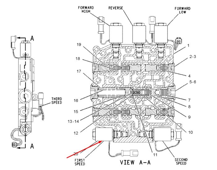 Caterpillar 1361679 Электромагнитный клапан 24V