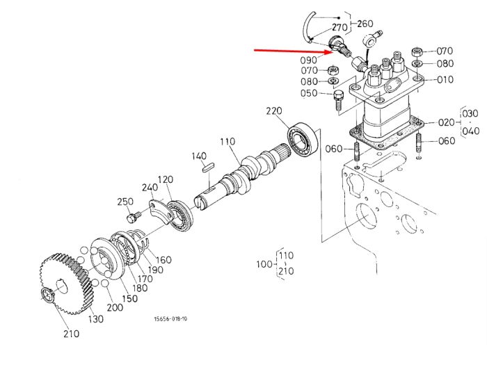 Kubota 14311-60504 Краник прокачки топлива для V1903