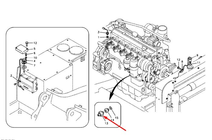 14529033 Датчик давления масла VOLVO EC140B/EC360B