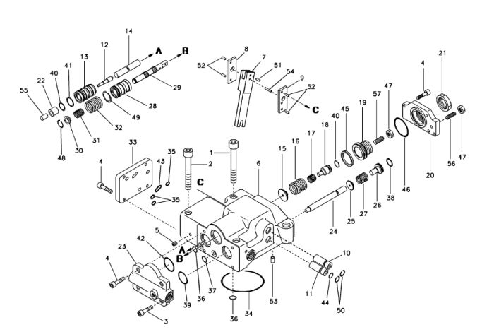 Volvo VOE14533619 Регулятор гидравлического насоса Kawasaki K3V140, K3V180, Handok