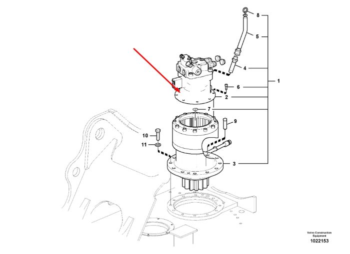 14552686 Гидромотор поворота Volvo EC210