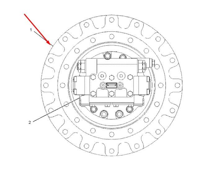 148-4695 Редуктор хода Caterpillar CAT 320С