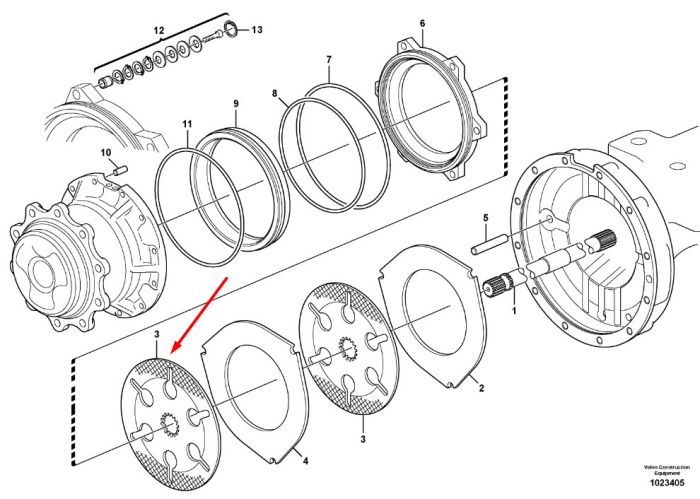 CA0148795 (148795, 2887303, 87708434) Диск тормозной (фрикционный) Komatsu