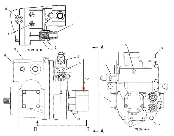 Caterpillar 1491950 Топливоперекачивающий насос 988, 990