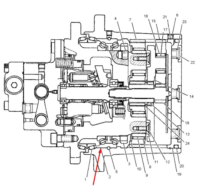 150-0909 Подшипник редуктора Caterpillar 303C