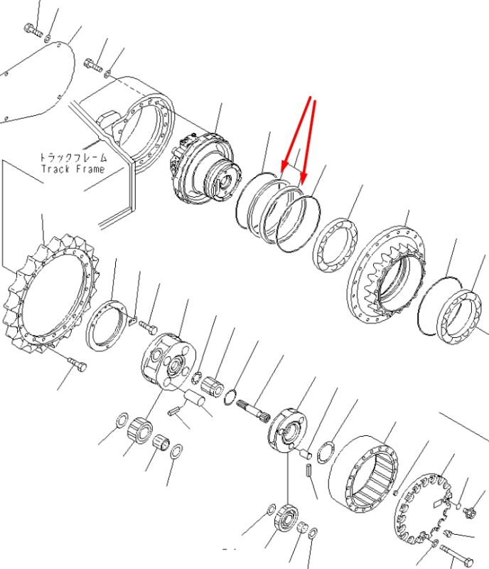 150-27-00029 Сальник бортового редуктора Komatsu D63E даукон, уплотнение