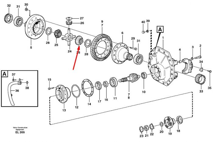 15160851 Саттеліт Volvo L150, L180