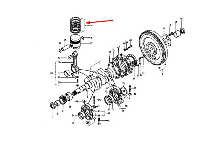 Kubota 15231-21050 Кольца поршневые для ZL600