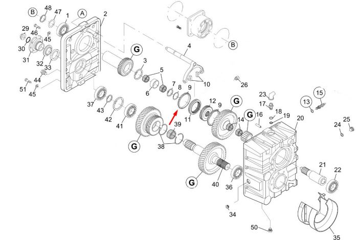 153310951 Шестерня зубчатая New Holland