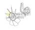 Mitsubishi ME039970 Крильчатка для двигунів MG330, 6D15C та техніки FD80-160N