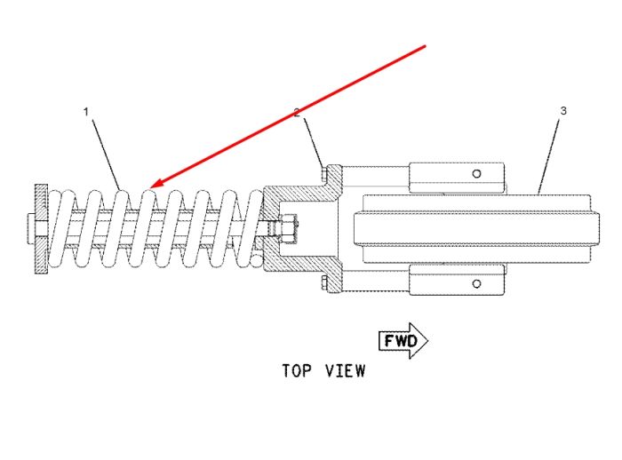 Caterpillar 1686687 Натяжитель гусеницы для 311, 312, 324