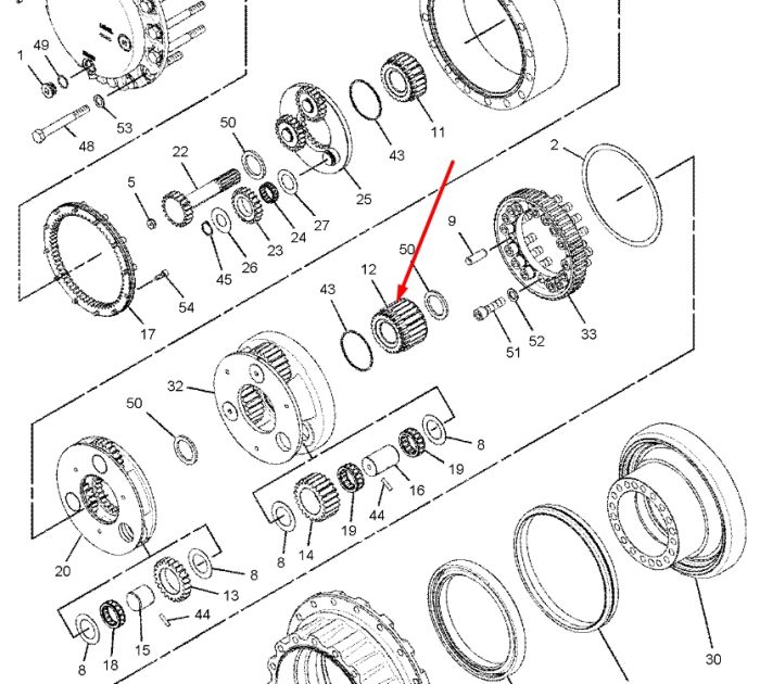 169-5590 Солнечная шестерня (24 зуба) Caterpillar 320