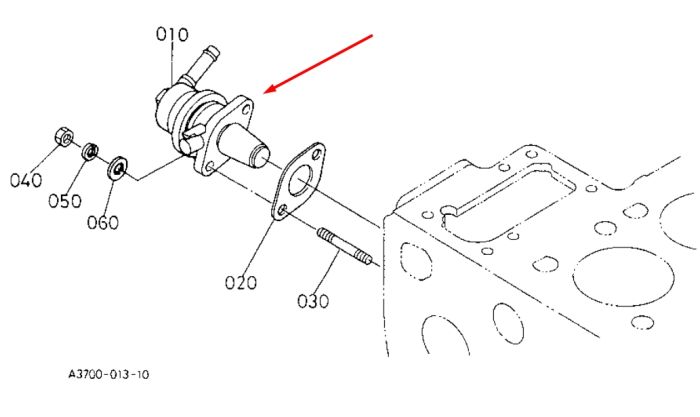Kubota 17121-52030 Насос подкачки топлива для D1403