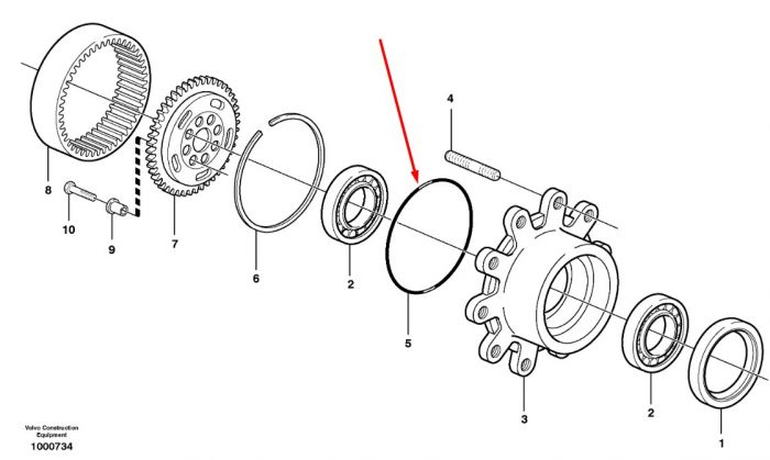 028668 (07.0711.0100, CA0028668, 84569122, 17220011) Уплотнительное кольцо Carraro 209.22х2.62