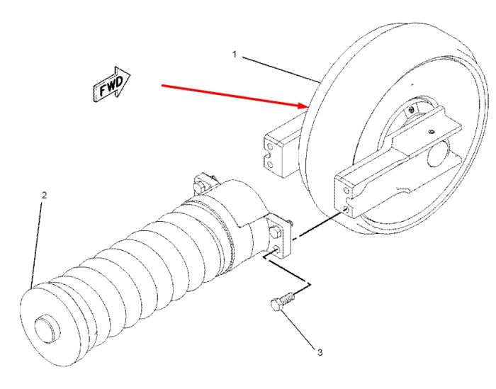 Caterpillar 1792997 Натяжитель гусеницы для 320C, 325C