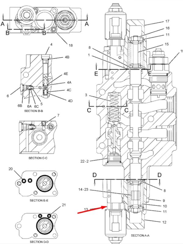 Caterpillar 1854254 Блок электромагнитного клапана 12V
