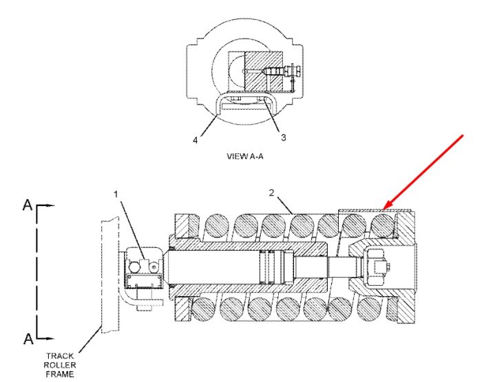 Caterpillar 1941178 Натяжитель гусеницы для 320C