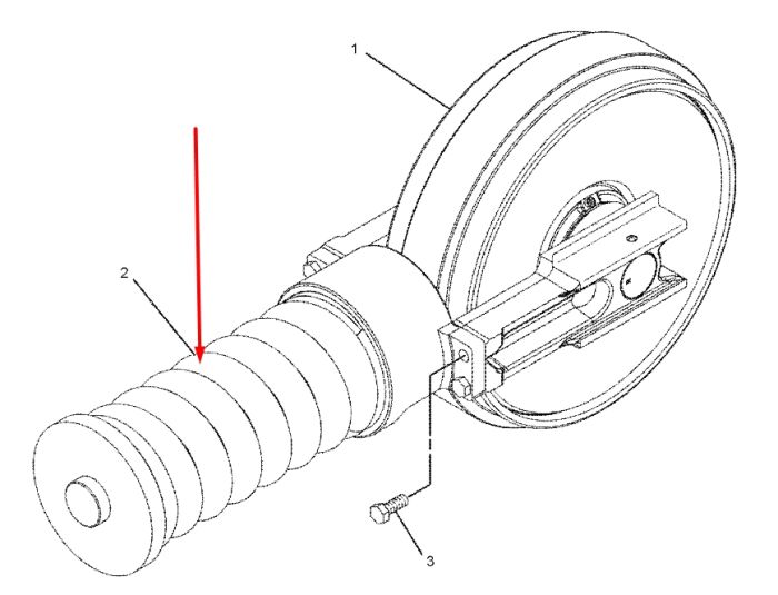 Caterpillar 1941218 Натяжитель гусеницы для 325C, 330C