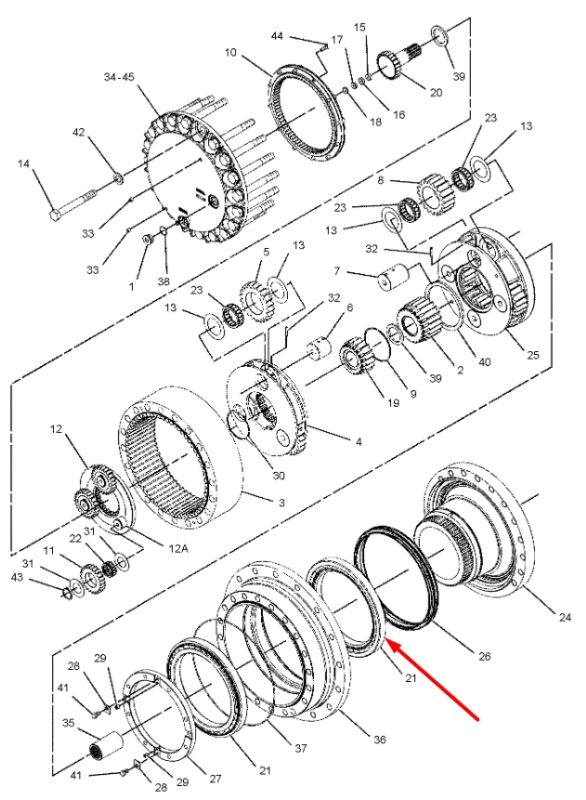 196-4873 Подшипник шариковый Caterpillar CAT 325, 330
