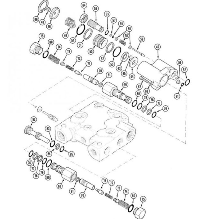Case 1980449C6 Клапан керування Maxxum 5120, 5130