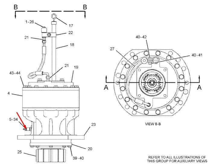Caterpillar 1994582 Радиальный игольчатый роликовый подшипник 320C, 330C