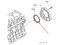 Kubota 1C010-04460 Задний сальник коленвала для двигателей V3300, V3600