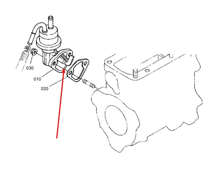 Kubota 1C010-52032 Насос топливный V3300, V3600