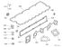 Kubota 1G772-99352 Верхній комплект прокладок для V3307, V3307T