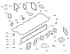 Kubota 1G777-99353 Верхний комплект прокладок для V3307, V3307T