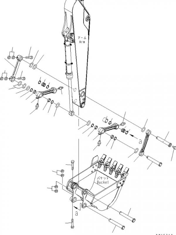 20y-70-32361 (20Y-70-32371, 707-76-70120, 66N4-05000) Втулка в трапецию Komatsu PC200-8