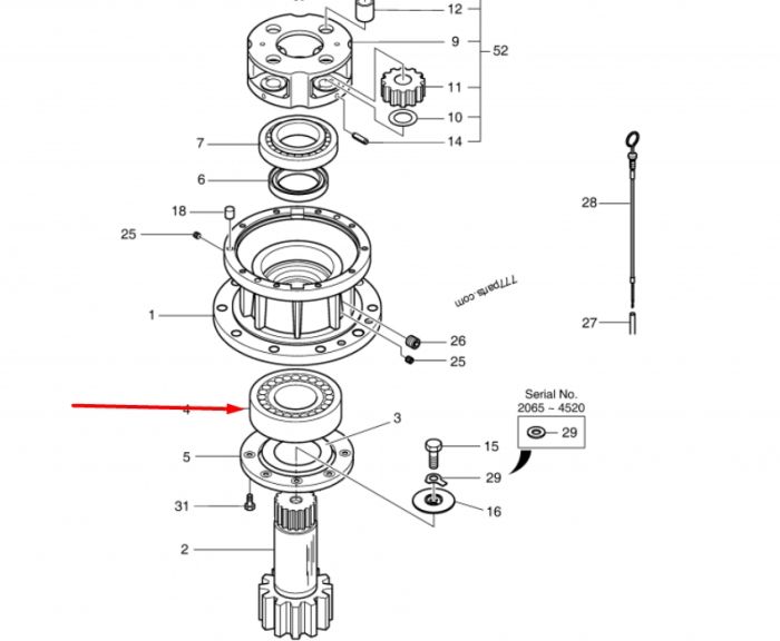 2109-9033 Подшипник DOOSAN 255LC-V