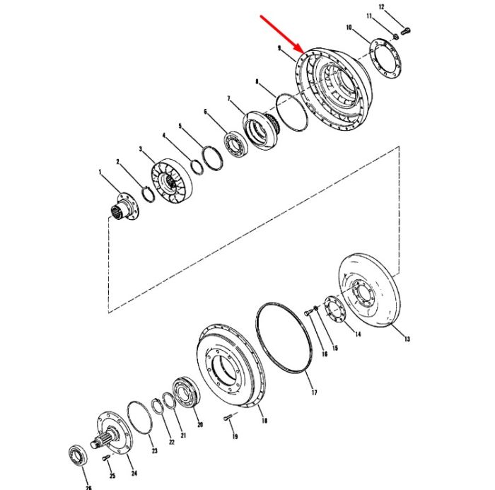 216362 Ротор Dana Spicer C320, C330, C270, CL270, 28000, 32000