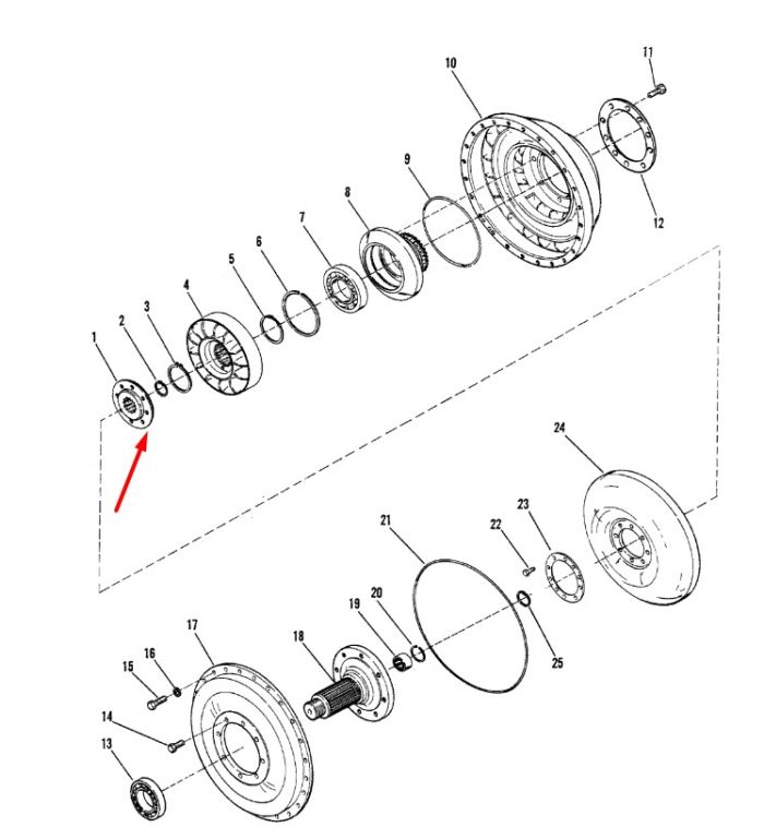 214958 Ступица Dana Spicer C320, C330, C270, CL270, 28000, 32000