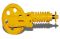 JCB 215/12229, 215/12230, JRA0213 Ленивец в сборе с натяжителем для JS220