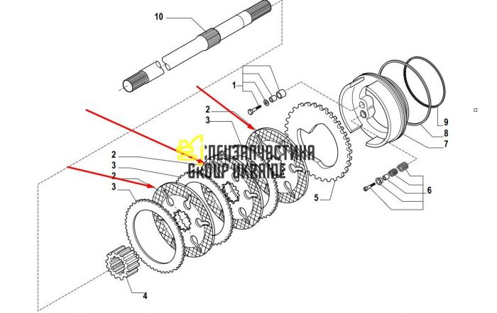 2043092 (85827747, 136112, 6193395M1, 237021А1, CA0143874, 319649, 11709332) Фрикционный диск Caterpillar, Carraro