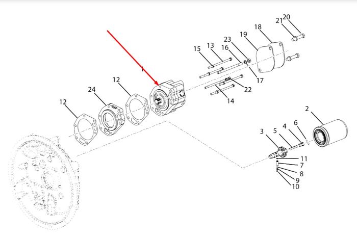 246495 Гидравлический насос DANA Spicer T13000
