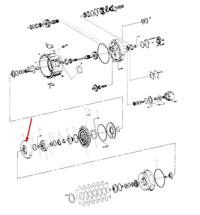 222268 Турбина Dana Spicer C8000, CL8000